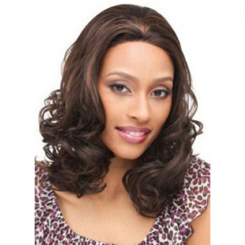 Human Hair Lace Front Wig Straight Blonde Highlight