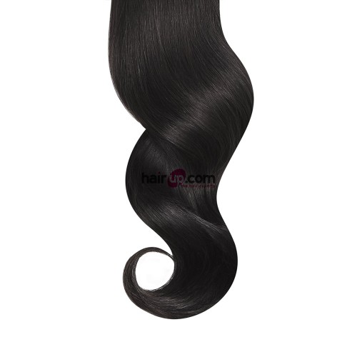 16" Nature Black(#1b) 12pcs Clip In Remy Human Hair Extensions