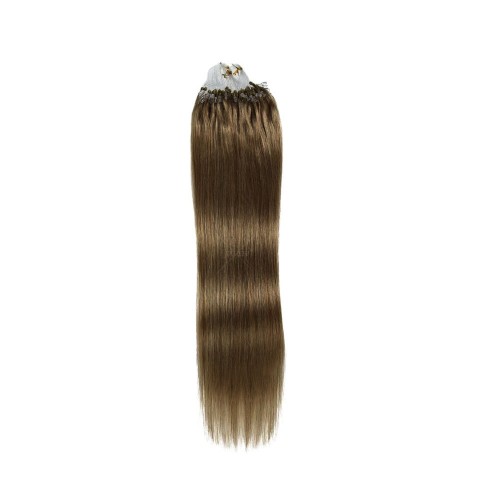 18" Medium Brown(#4) 100S Micro Loop Remy Human Hair Extensions