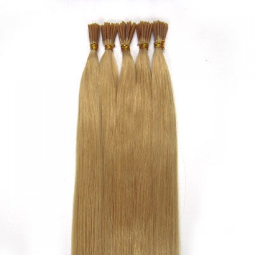18" Ash Blonde(#24) 100S Stick Tip Remy Human Hair Extensions