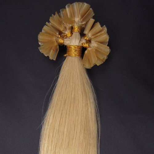 14" Ash Blonde(#24) 100S Nail Tip Remy Human Hair Extensions