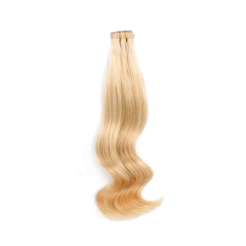 18" Golden Blonde(#16) 20pcs Tape In Human Hair Extensions