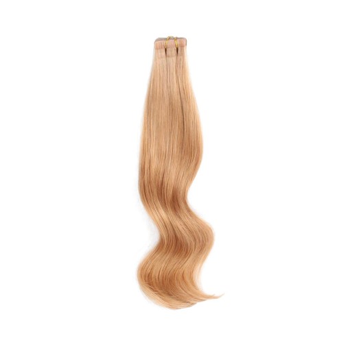 18" Strawberry Blonde(#27) 20pcs Tape In Human Hair Extensions
