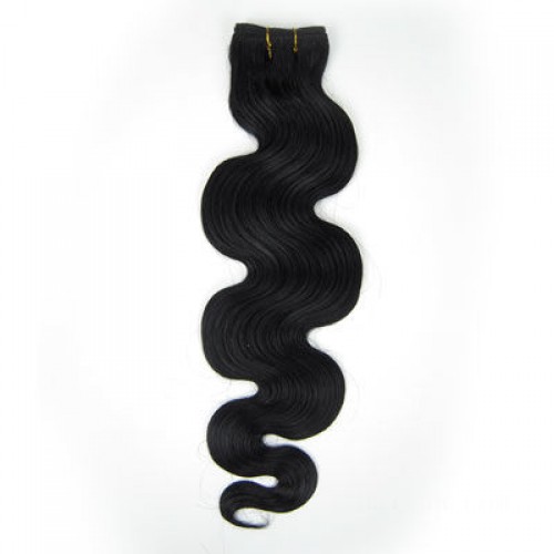 10" Jet Black(#1) Body Wave Indian Remy Hair Wefts