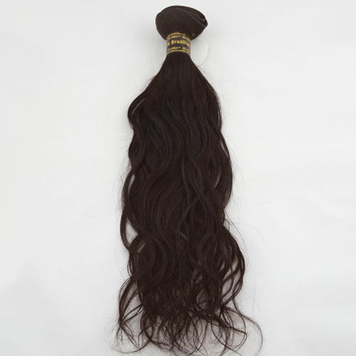 18" Medium Brown(#4) Curly Indian Remy Hair Wefts