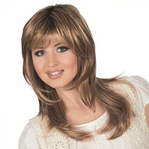Human Hair Lace Front Wig Wavy Bleach Blonde