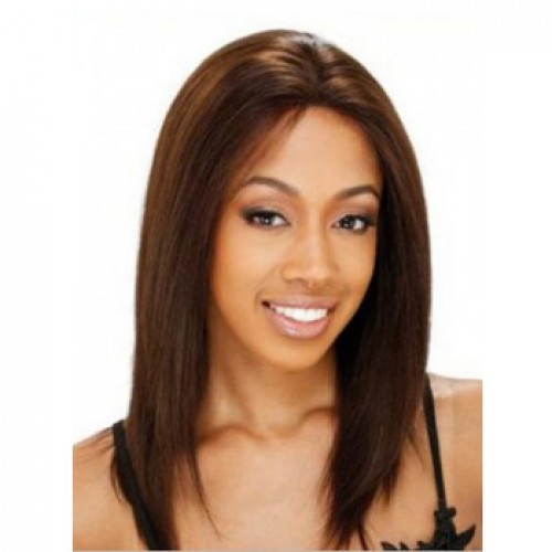 African American Hair Wig Straight Dark Auburn
