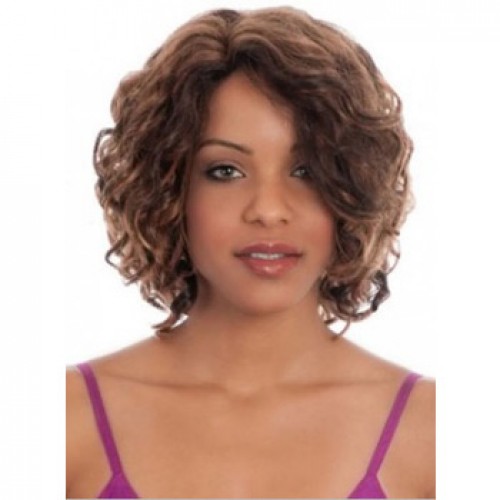 African American Hair Wig Curly Light Brown