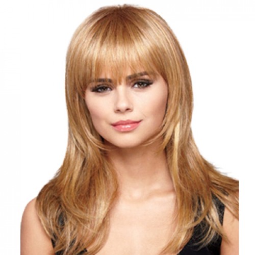 Synthetic Hair Wig Wavy Golden Blonde