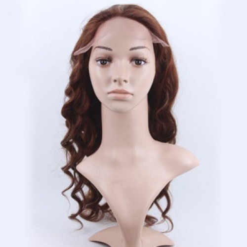 Glueless Human Hair Full Lace Wig Curly Natural Black