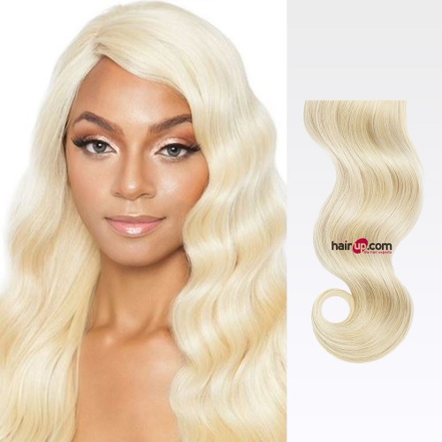 16" Bleach Blonde(#613) 7pcs Clip In Remy Human Hair Extensions