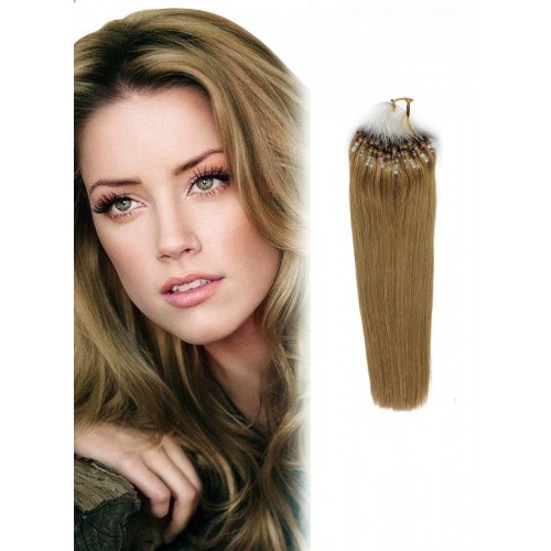 20" Golden Blonde(#16) 100S Micro Loop Remy Human Hair Extensions