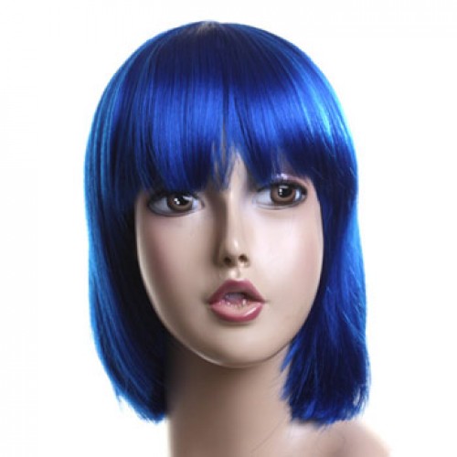 Costume Wig For Party Dark Blue