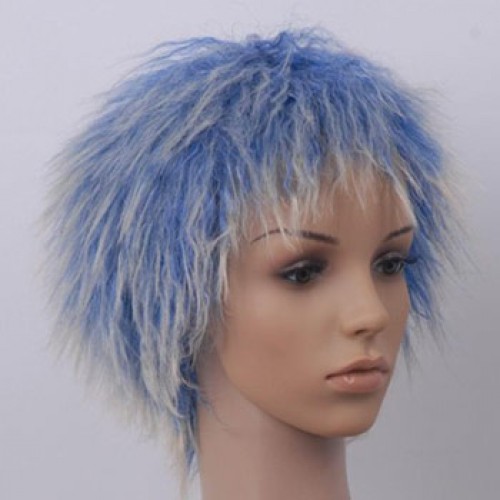 Costume Wig For Party Blue Highlight