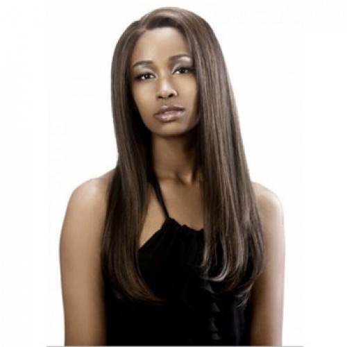African American Hair Wig Straight Light Brown