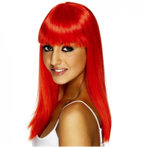 Women's Costume Wig For Party Red