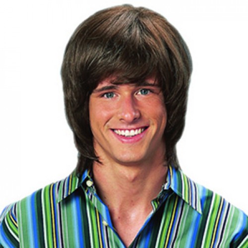 Men's Costume Wigs For Party Medium Brown