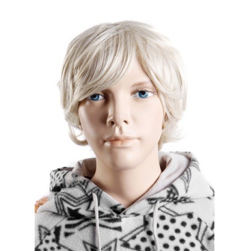 Synthetic Kid's Wig Straight White Blonde