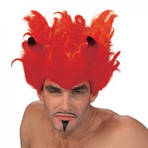 Men's Costume Wigs For Party Red