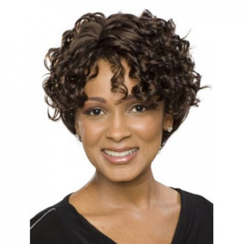African American Hair Wig Curly Natural Black